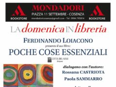 Cultura: alla Mondadori di Cosenza la presentazione del libro di Loiacono