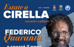 “Estate a Cirella – Tra Arte e Cultura”: sabato 18 luglio Federico Quaranta al Monastero dei Minimi con “…e spezzò il pane”